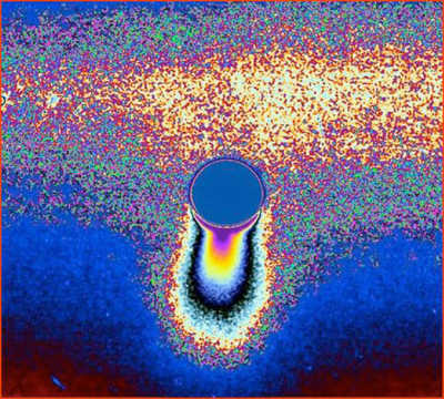 "Ice jets" from Saturns moon Enceladus