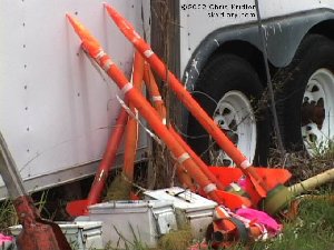 Lightning rockets, courtesy Chris Kridler